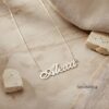 Personalized Name Necklace, 925 Sterling Silver, Two Thicknesses, Gold or Rose Plated - handmade in Israel