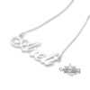 Personalized Name Necklace, 925 Sterling Silver, Two Thicknesses, Gold or Rose Plated - handmade in Israel