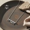 Sterling Silver Hebrew Name Necklace Personalized Jewish Name Jewelry - handmade in Israel