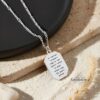 Engraved Bible verse pendant, handmade in Israel