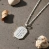 Engraved Bible verse pendant, handmade in Israel