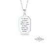 Engraved Bible verse pendant, handmade in Israel
