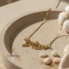 Solid 14K Gold Name Necklace, Hebrew Block Letters, Yellow or White, Made in Israel - handmade in Israel