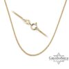 Solid gold hammered Chai pendant, handmade in Israel