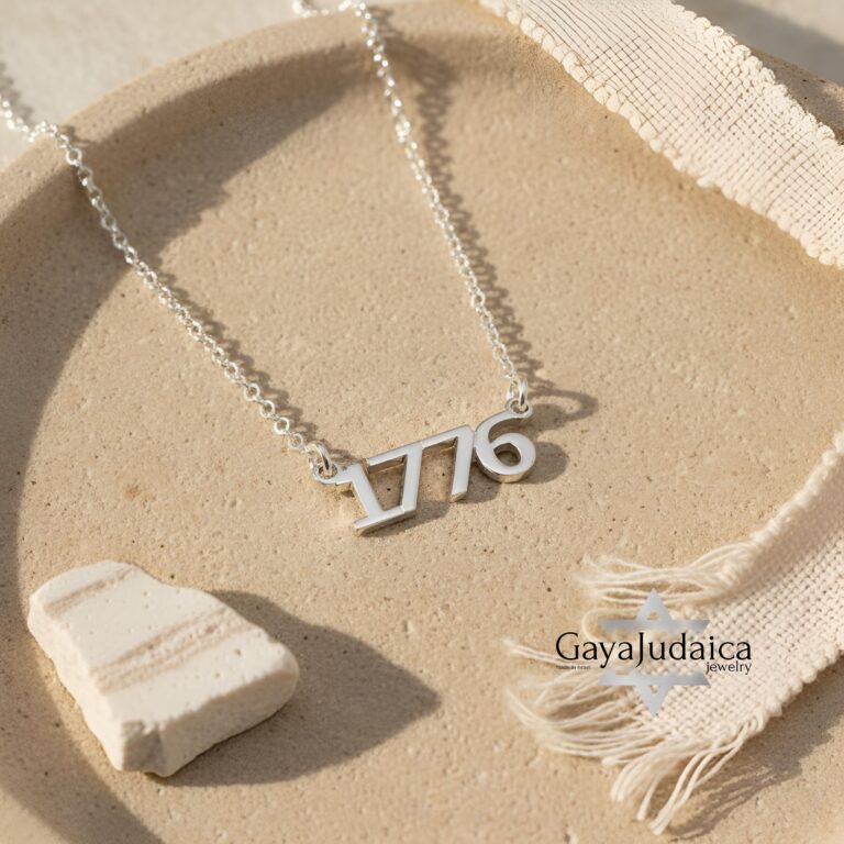 Lucky Number Necklace, 925 Sterling Silver, Single Digit Pendant, Rose or Yellow Gold Plated