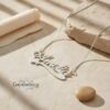 Custom Name Heart Pendant, 925 Sterling Silver, Gold or Rose Gold Plated (40mm) - handmade in Israel