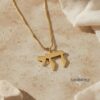 Solid 14K gold Chai pendant, handmade in Israel
