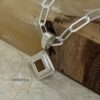 Nano Bible Necklace, Tanakh Pendant on Paperclip Chain, Sterling Silver or Gold Plated - handmade in Israel