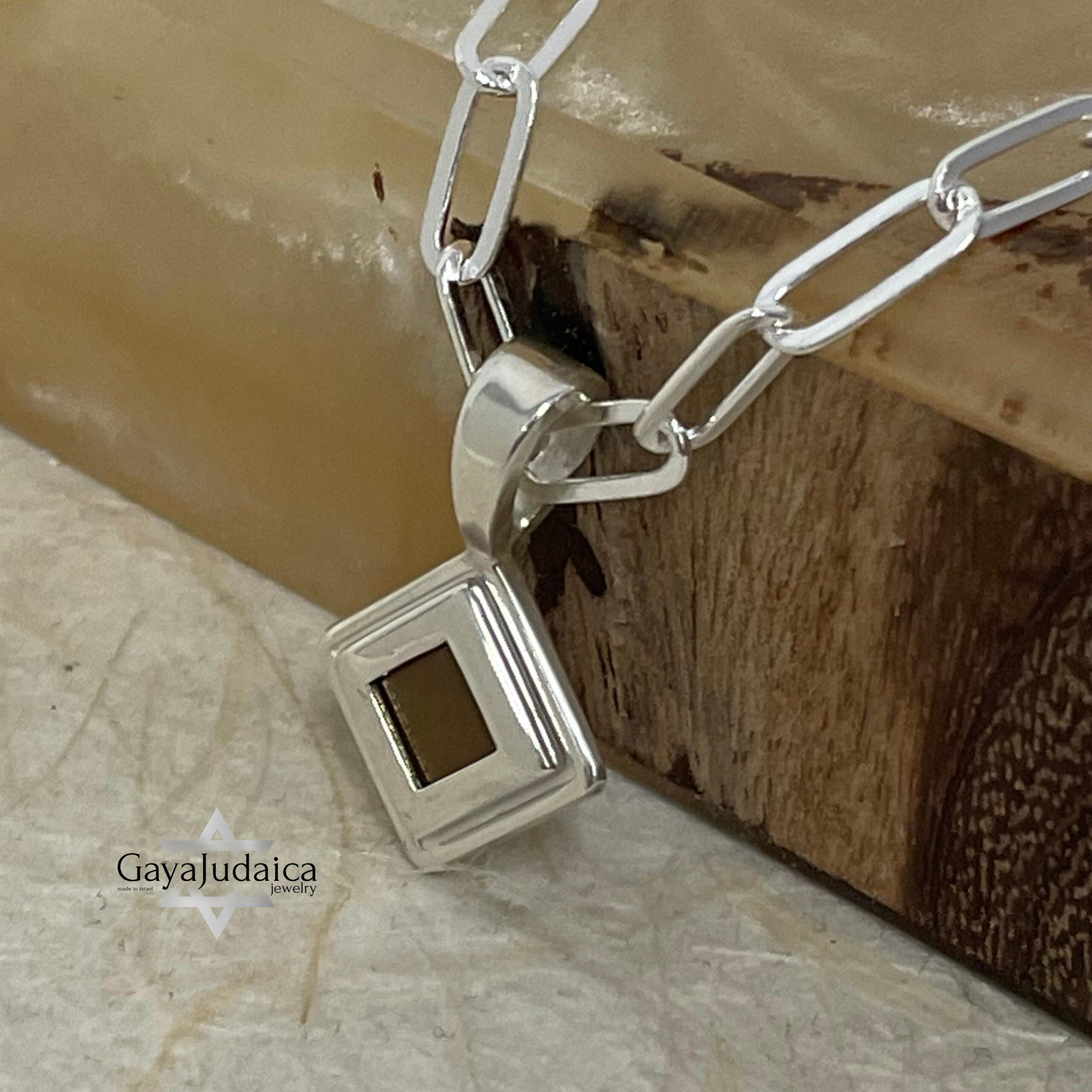 Nano Bible Necklace, Tanakh Pendant on Paperclip Chain, Sterling Silver or Gold Plated Nano Bible Necklace, Tanakh Pendant on Paperclip Chain, Sterling Silver or Gold Plated
