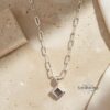 Nano Bible Necklace, Tanakh Pendant on Paperclip Chain, Sterling Silver or Gold Plated - handmade in Israel