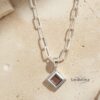 Nano Bible Necklace, Tanakh Pendant on Paperclip Chain, Sterling Silver or Gold Plated - handmade in Israel