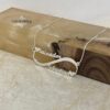 Sterling Silver Infinity Necklace, Two Names, 40mm Pendant (Gold Plated) - handmade in Israel