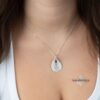 Hebrew Name Teardrop Necklace: Sterling Silver Personalized Mom Jewelry- Mother's Day gifts - handmade in Israel