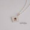Nano Tanakh Bible Necklace with Zircons | Handmade Jewish Jewelry | Israel Gift - handmade in Israel