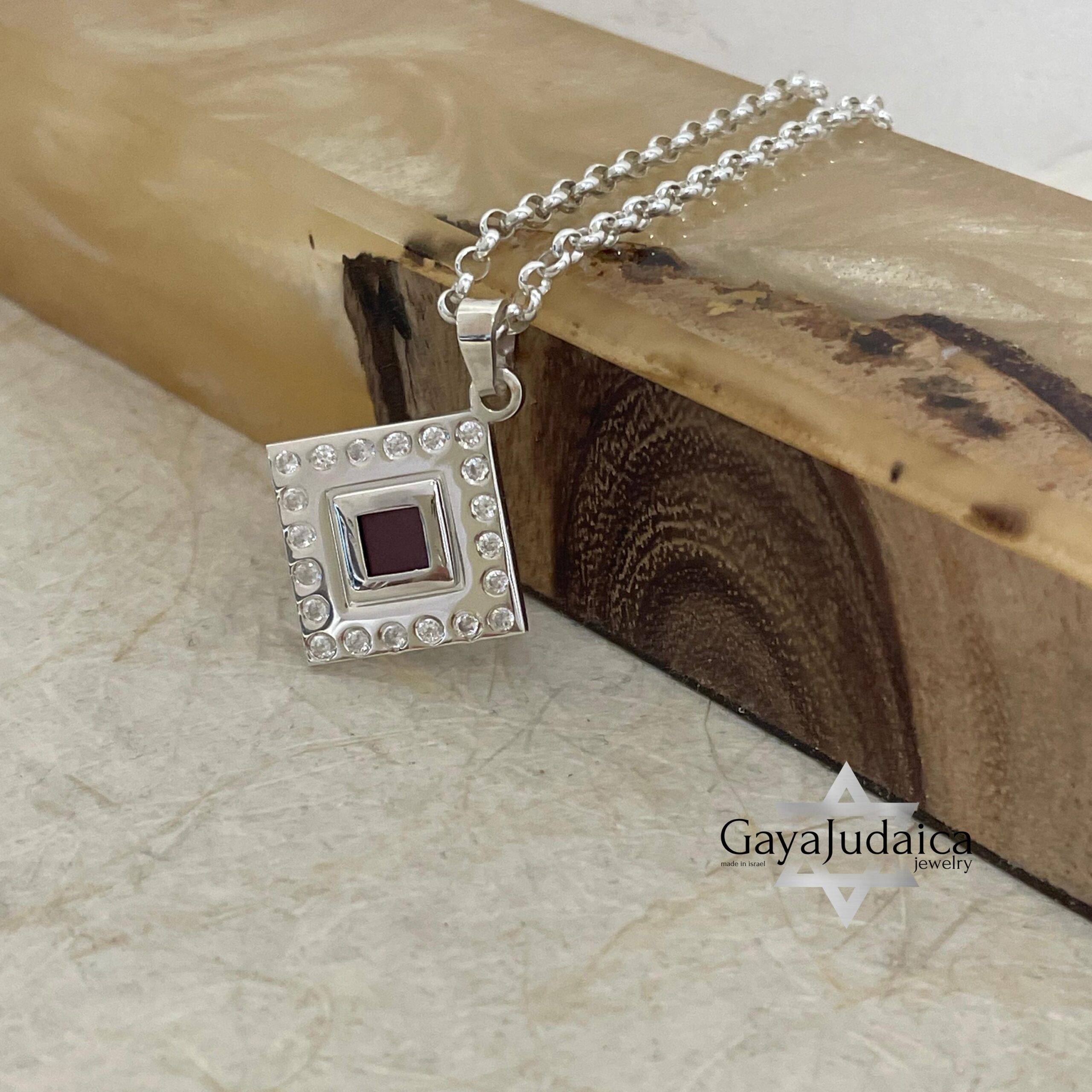 Nano Tanakh Bible Necklace with Zircons, Handmade Jewish Jewelry, Israel Gift Nano Tanakh Bible Necklace with Zircons, Handmade Jewish Jewelry, Israel Gift