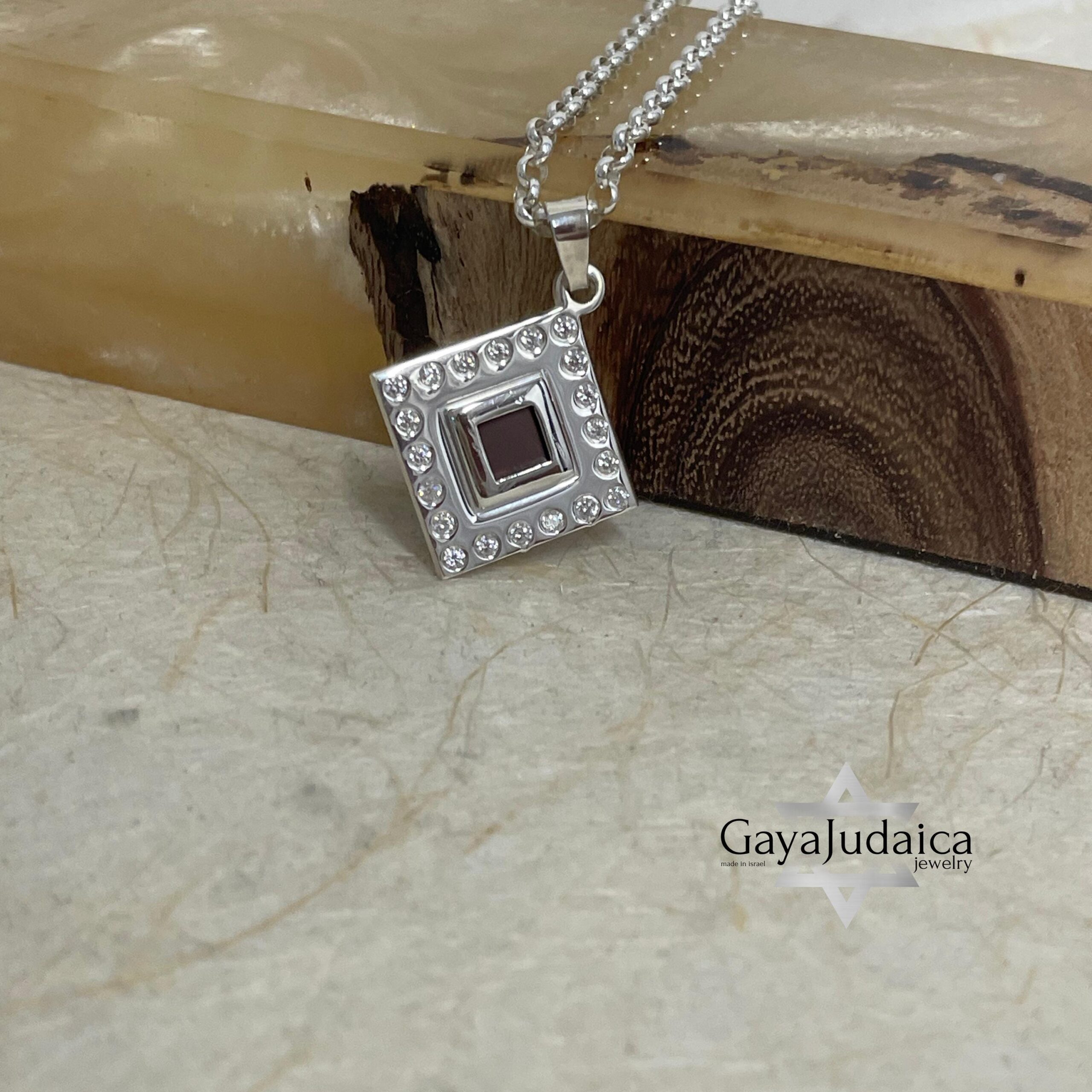 Nano Tanakh Bible Necklace with Zircons, Handmade Jewish Jewelry, Israel Gift Nano Tanakh Bible Necklace with Zircons, Handmade Jewish Jewelry, Israel Gift