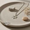 Chai Necklace Sterling Silver, Star of David Pendant 25mm, Gold or Rose Plated - handmade in Israel