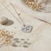 Personalized Heart Pendant: Sterling Silver Judaica Necklace, Gift from Israel- Mother's Day gifts - handmade in Israel