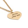 Personalized Heart Pendant: Sterling Silver Judaica Necklace, Gift from Israel- Mother's Day gifts - handmade in Israel