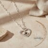 Nano Bible / New Testament Heart Necklace - Eshet Chayil Jewelry -gift for her - handmade in Israel