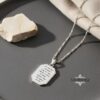 Engraved Bible verse pendant, handmade in Israel