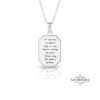 Engraved Bible verse pendant, handmade in Israel
