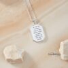 Engraved Bible verse pendant, handmade in Israel