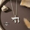 Solid gold Chai pendant, handmade in Israel