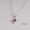 Nano Bible Necklace, Tanakh Pendant on Paperclip Chain, Sterling Silver or Gold Plated - handmade in Israel