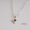 Nano Bible Necklace, Tanakh Pendant on Paperclip Chain, Sterling Silver or Gold Plated - handmade in Israel
