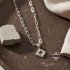 Nano Bible Necklace, Tanakh Pendant on Paperclip Chain, Sterling Silver or Gold Plated - handmade in Israel
