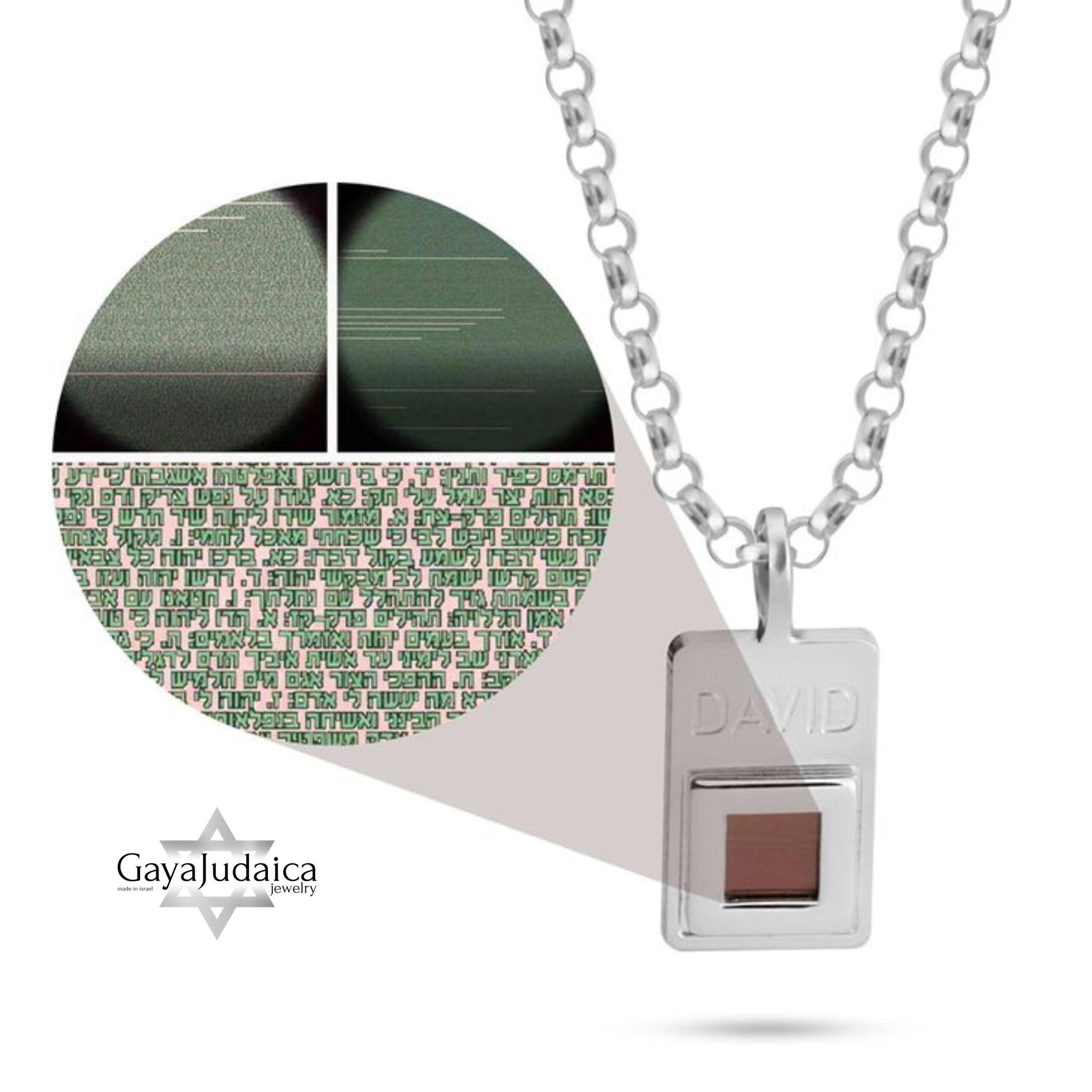 Custom Nano Bible (Tanakh) Necklace, Sterling Silver. Custom Nano Bible (Tanakh) Necklace, Sterling Silver.