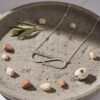 Sterling Silver Infinity Necklace, Two Names, 40mm Pendant (Gold Plated) - handmade in Israel