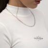 Charm Holder Necklace Sterling Silver Paperclip Chain, 4mm or 5mm Links, Gold Plated Option - handmade in Israel