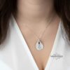 Hebrew Name Teardrop Necklace: Sterling Silver Personalized Mom Jewelry- Mother's Day gifts - handmade in Israel