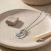 Hebrew Name Teardrop Necklace: Sterling Silver Personalized Mom Jewelry- Mother's Day gifts - handmade in Israel