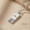 Dog Tag Necklace, Western Wall Hebrew Name Engraving - Israeli Jewelry - Jewish for Him - handmade in Israel