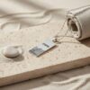 Dog Tag Necklace, Western Wall Hebrew Name Engraving - Israeli Jewelry - Jewish for Him - handmade in Israel