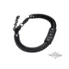 Black stainless steel name bracelet, made in Israel