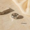 Custom hebrew bible verse Engraved Ring 9mm - Meaningful Jewish Gift - handmade in Israel