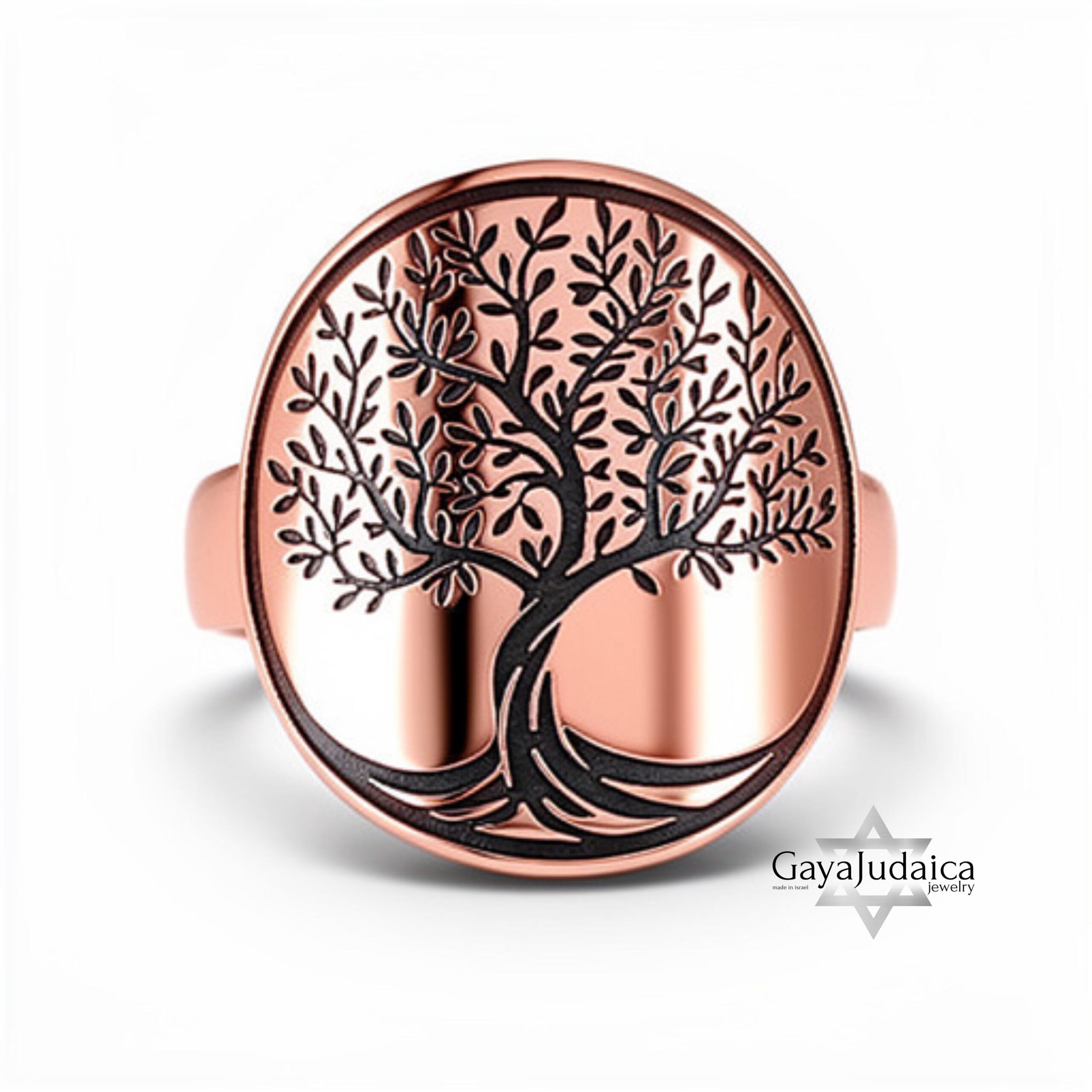 Engraved Family Tree Ring, Sterling Silver Unisex Band Engraved Family Tree Ring, Sterling Silver Unisex Band