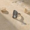 Engraved Family Tree Ring - Sterling Silver Unisex Band - handmade in Israel