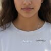Nameplate Necklace, 925 Sterling Silver Bold Block Letters, Rose or Yellow Gold Plated - handmade in Israel