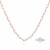 Charm Holder Necklace Sterling Silver Paperclip Chain, 4mm or 5mm Links, Gold Plated Option - handmade in Israel