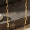 Charm Holder Necklace Sterling Silver Paperclip Chain, 4mm or 5mm Links, Gold Plated Option - handmade in Israel