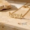 Personalized Hebrew Name Necklace - Custom Jewish Pendant, Bat Mitzvah Gift - handmade in Israel
