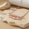 Personalized Hebrew Name Necklace - Custom Jewish Pendant, Bat Mitzvah Gift - handmade in Israel