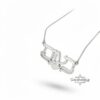 Custom Hebrew Name Necklace - Efi Sabress Font, Sterling Silver Pendant - handmade in Israel