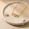 Custom Hebrew Name Necklace - Efi Sabress Font, Sterling Silver Pendant - handmade in Israel