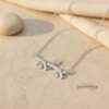Sterling Silver Hebrew Name Necklace, Custom Jewish Name Jewelry Unisex - handmade in Israel